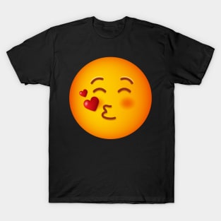 Kiss Smile Face Emoji TShirt Emoji group Costume T-Shirt